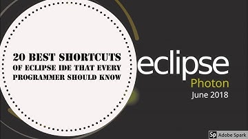 Java eclipse shortcuts : Tips and tricks for the eclipse Java IDE,shortcuts in eclipse