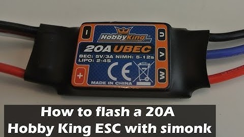 How to Flash a Hobby King 20A ESC with simonk