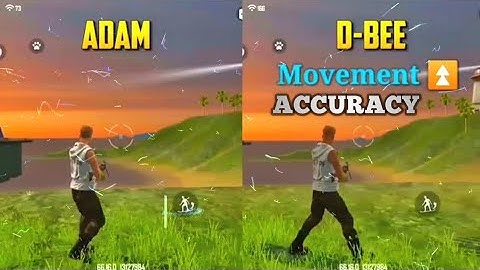 ADAM VS D-BEE||MOVEMENT SPEED AND ACCURACY COMPARISON||FREE FIRE