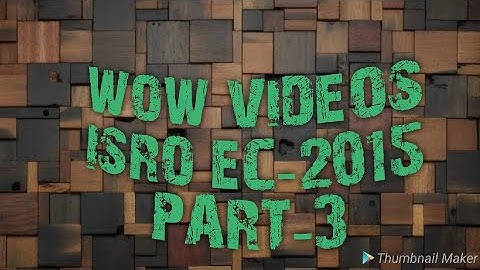 ISRO EC 2015 SET-A PART-3 | PAPER SOLUTION | WOW VIDEOS