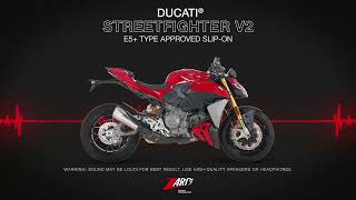 Zard for Ducati STREETFIGHTER V2 | E5+ Homologated Slip-on - YouTube
