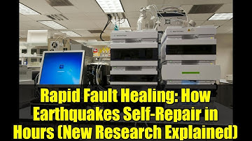 Rapid Fault Healing: How Earthquakes Self-Repair in Hours (New Research Explained)