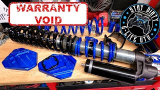 VOIDING Shock Therapy WARRANTY with fresh Powder COAT Can am X3 - EP 256
