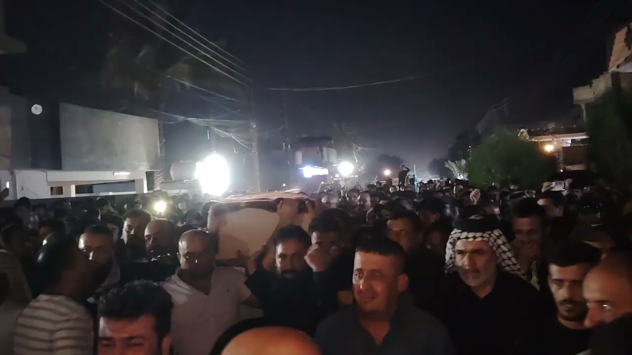 تشيع المرحوم السيد مهدي صالح الساده الشهيلات احد أبطال جيش الإمام المهدي الف رحمه عله روحك ابو صعب