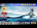 ✔ Легендарный Линкор "Missouri" IX уровень США | [ WoWS ] World of WarShips REPLAYS