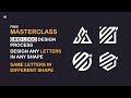 How To Design Your Logo Letters In Any Shape | Monogram Logo Design | Adobe Illustrator Tutorials