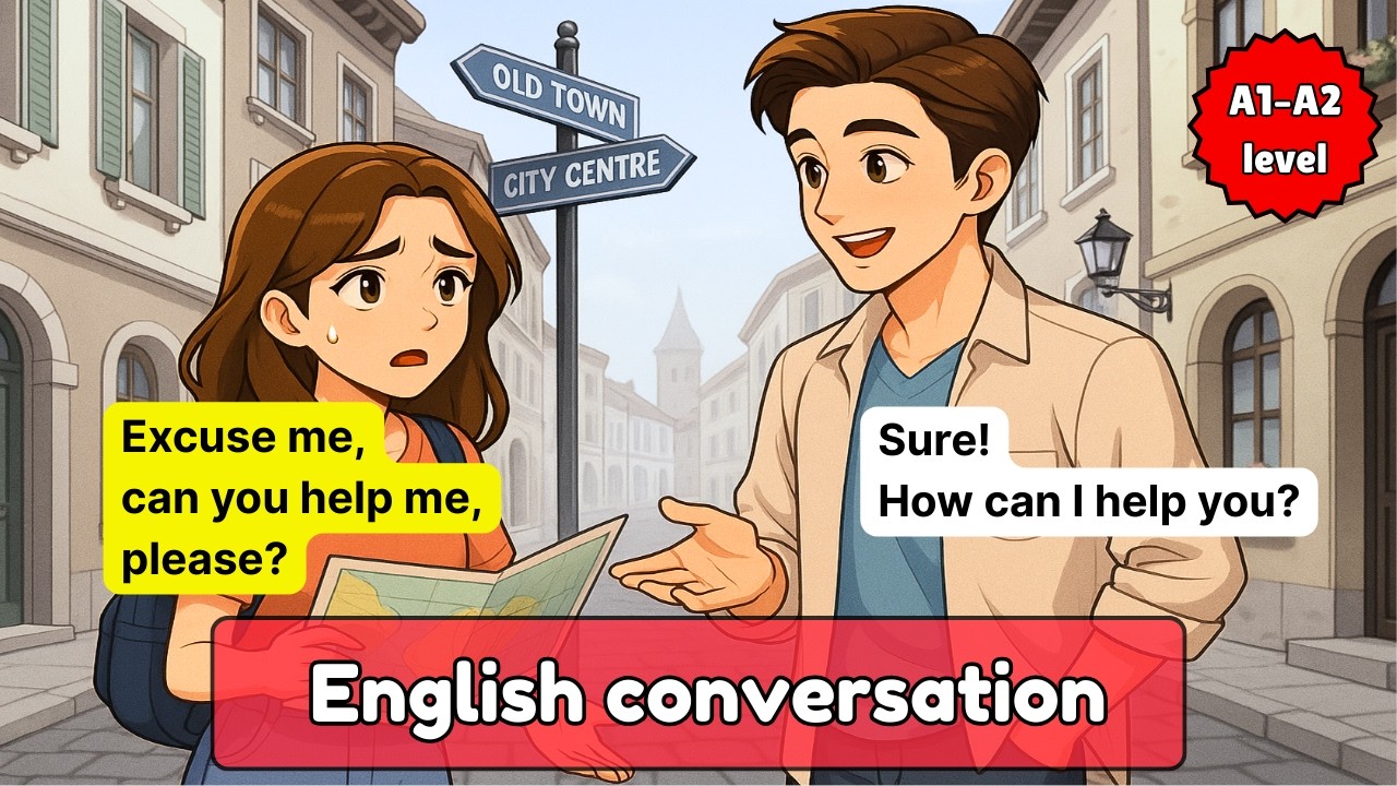 English Conversation practice for Beginners | Asking For Directions in English