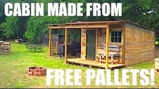 Kevin Bentley (www.facebook.com/thepalletcabin) shares his "Pallet Cabin" with us- one he made from recycled and free pallet ...