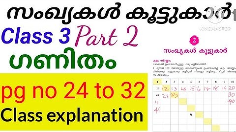 class 3 New Maths Unit 2 സുഖ്യകൾ കൂട്ടുകാർ Part 2 പ്രവർത്തനങ്ങളും പാഠം വിശദീകരണം|Class 3 Maths MM