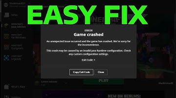 How To Fix Minecraft Exit Code: -1 (Game Crashed)