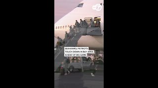 Seahawks, Patriots touch down in Bay Area ahead of big game