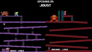 Famous Arcade Games Vs Atari 2600 - Joust Wealth