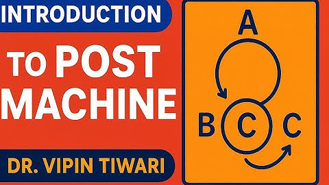 Lecture 49 Introduction to Post Machine