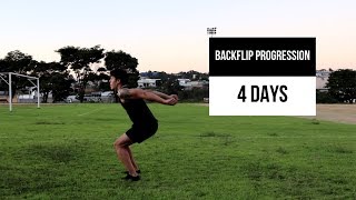 Backflip progression - 4 Days | Progresso de 4 dias no Backflip