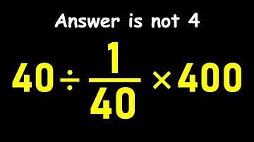 Most People Get This Simple Math Question Wrong!