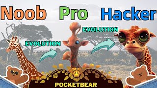 NOOB vs PRO vs HACKER - Giraffe Evolution: Idle Game | @PocketBear470 screenshot 5