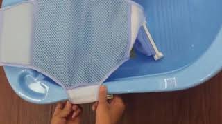 Newborn Infant Baby Bath Adjustable Antiskid Net Bathtub Sling Mesh Net