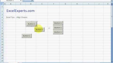 ExcelExperts.com - Excel Tips - Align Shapes