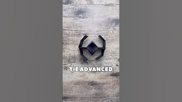 ORIGAMI TIE ADVANCED DARTH VADER TUTORIAL | DIY STAR WARS COSPLAY STEP BY STEP | ORIGAMI STAR WARS