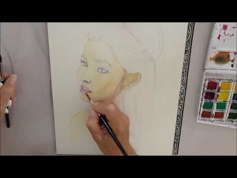 Vidéo: Comment Faire Un Portrait à L'aquarelle Inhabituel