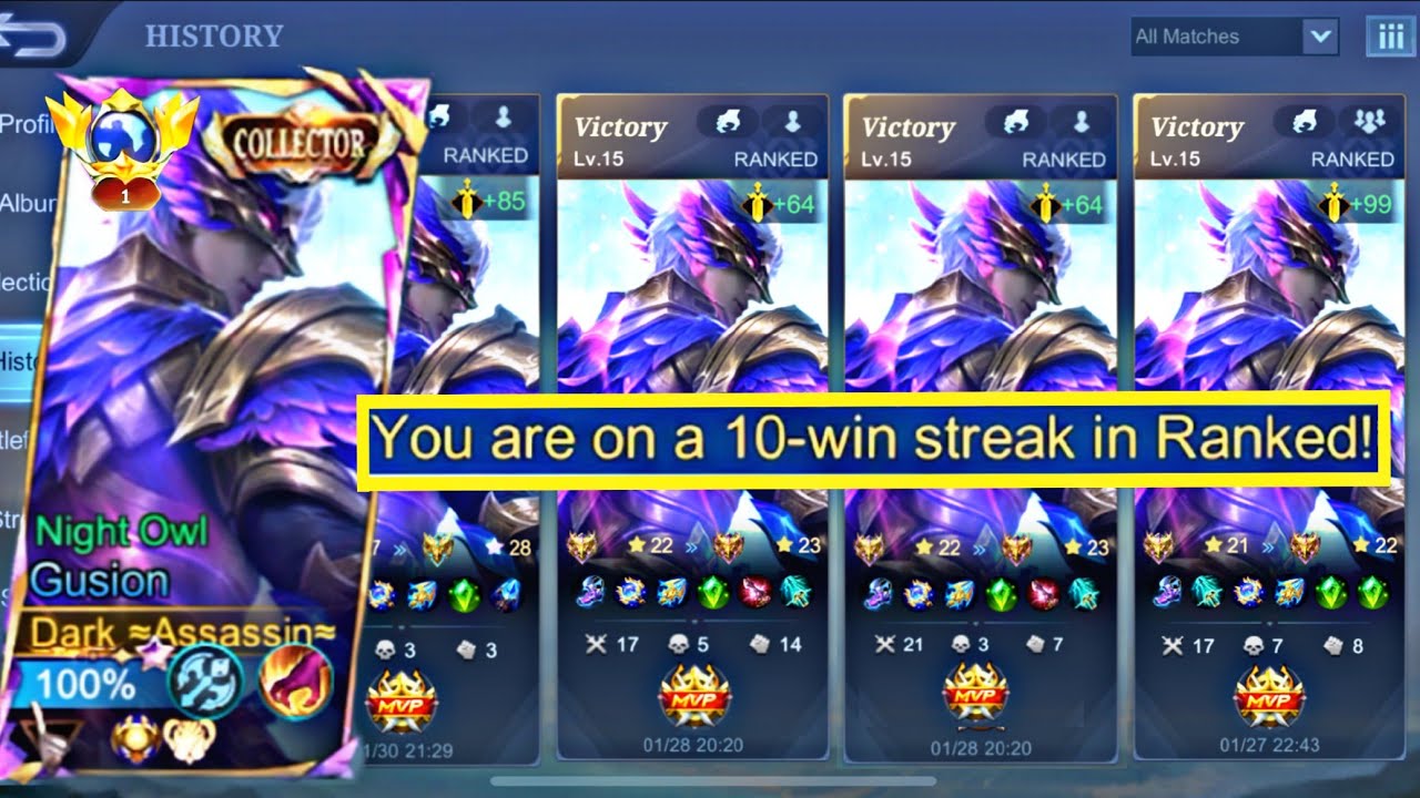 GUSION BEST SETTINGS ☠️ FOR FAST HAND REVEALED! UNLI WINSTREAK GUSION 😱' BACK TO 