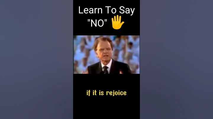 Learn To Say No | Billy Graham - Part 18 #shorts
