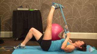 Special Olympics Coaching Summit Functional Testing - Lying Single Leg Hamstring Stretch