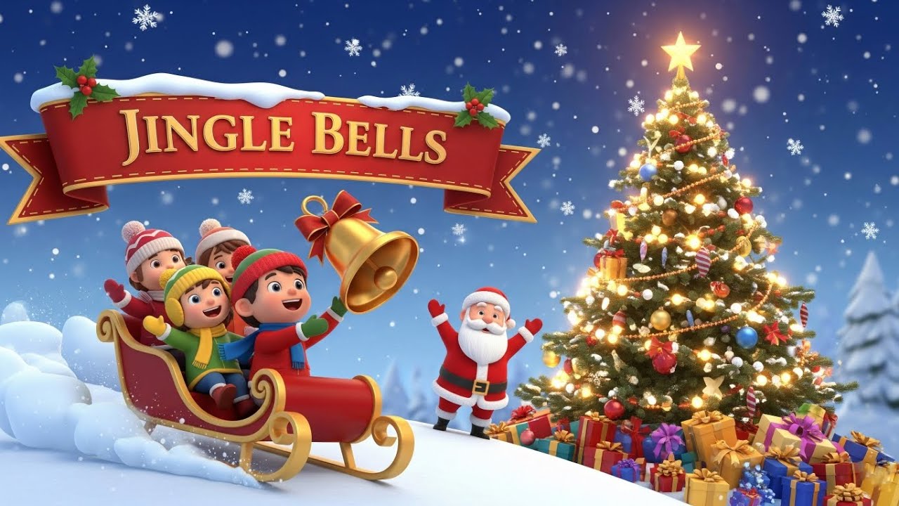 Jingle Bells | Christmas Song for Kids | Fun 3D Animation 🎄🔔 - YouTube
