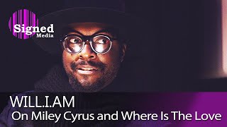 Will.i.am (Black Eyed Peas): Interview on Miley Cyrus, Where Is The Love and Politics (1/2)