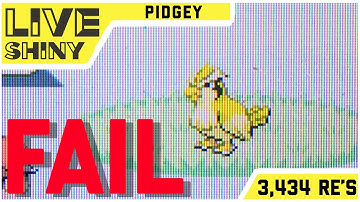Inexperienced young adult fails a Shiny Pidgey after 3,434 RE’s.