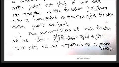 Mittag-Leffler Theorem