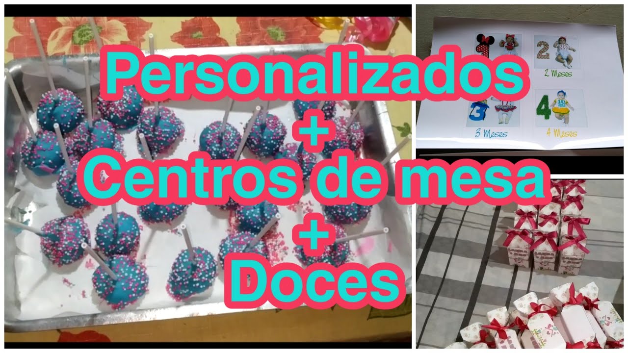 Enchendo os Personalizados da festa + Doces +Centros de Mesa
