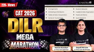 CAT 2026 DILR Mega Marathon By Maruti sir and Sayali Ma’am | CAT LRDI Preparation
