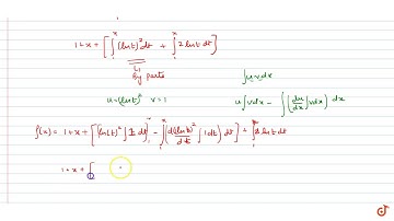 Find the value of the function `f(x)=1+x+int_1^x((lnt)^2+2lnt) dt` where `f
