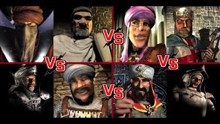 Aggressive AI  2v2v2v2 Wazir+Frederick v Emir+Richard v Wolf+Sultan v Saladin+Rat