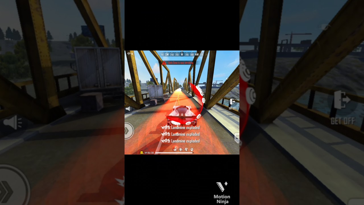 freefire car vs landmine 🥵🎯 