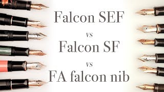 Pilot Falcon SEF - SF and FA nib comparison screenshot 5