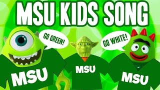 MSU Kids Song COLOR GREEN | Michigan State Go Green Go White Song for Preschool Spartan Fans