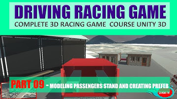 Modeling Passengers Picking Stand | Building Advance Driving Racing Game In Unity & C# #9