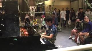 [Ano Hana] 'Secret base' piano performance at Roppongi Hills 김유찬 즉흥연주