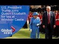 Queen Elizabeth welcomes President Trump to Windsor Castle