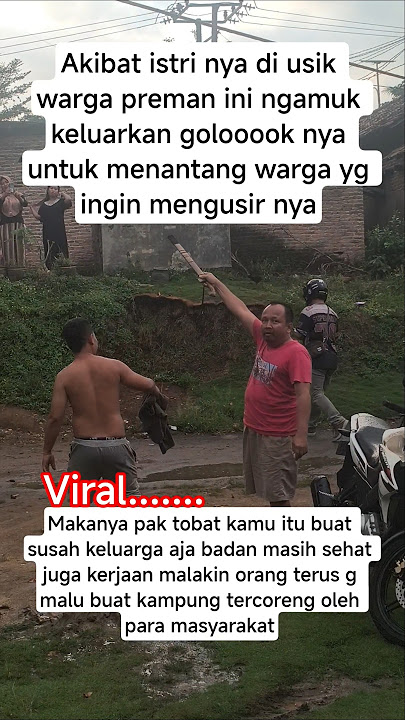 Thugs go on a rampage carrying machetes because they were thrown out by residents from the village