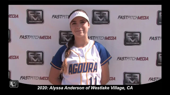 2020 Alyssa Anderson Middle Infielder, Pitcher and...