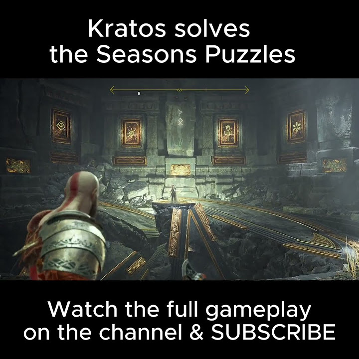 God Of War Winter Spring Summer Fall Puzzle God of War - How to solve the Winter,Spring,Summer,Autumn Puzzle #
