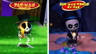 Pac-Man World Re-Pac - Enemies Comparison (Original vs Remake) - Side by Side