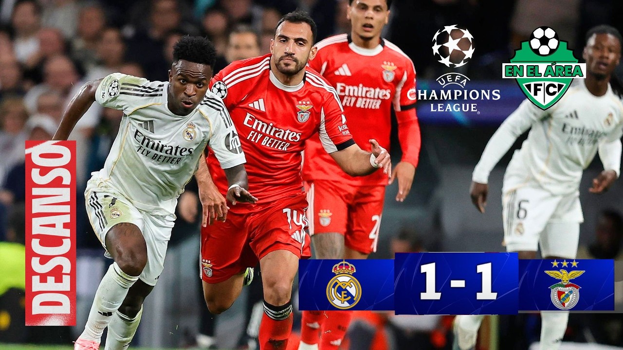 🔴 En vivo │ Real Madrid CF. empata 0 a 0 con SL. Benfica │Champions League │ Repechaje - 2do. Tiempo