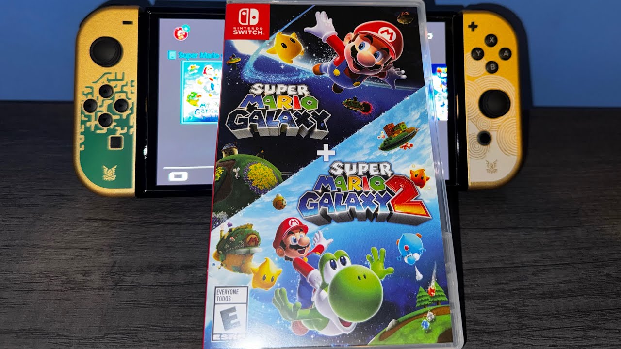 NEW Super Mario Galaxy 1 & 2 Unboxing 2025 | Nintendo Switch OLED + Intro (No Commentary) 