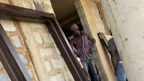 Building in Ghana - Before Doing Plastering + Cost of a Security Door. #buildinginghana #ghanaians