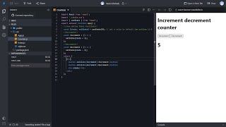 Details How to make a Counter app with React using UseState in 4 minutes Update