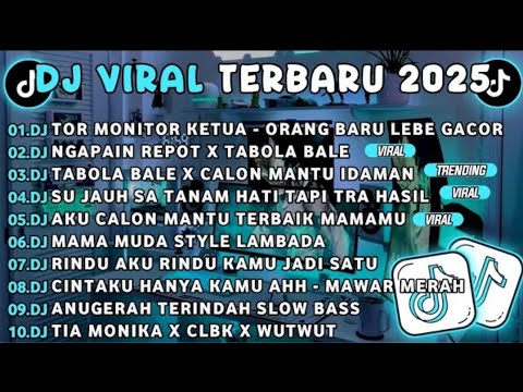 DJ TIKTOK TERBARU 2025-🎵DJ RINDU AKU RINDU KAMU JADI SATU🎵DJ JAUH SA TANAM HATI TAPI TRA HASIL